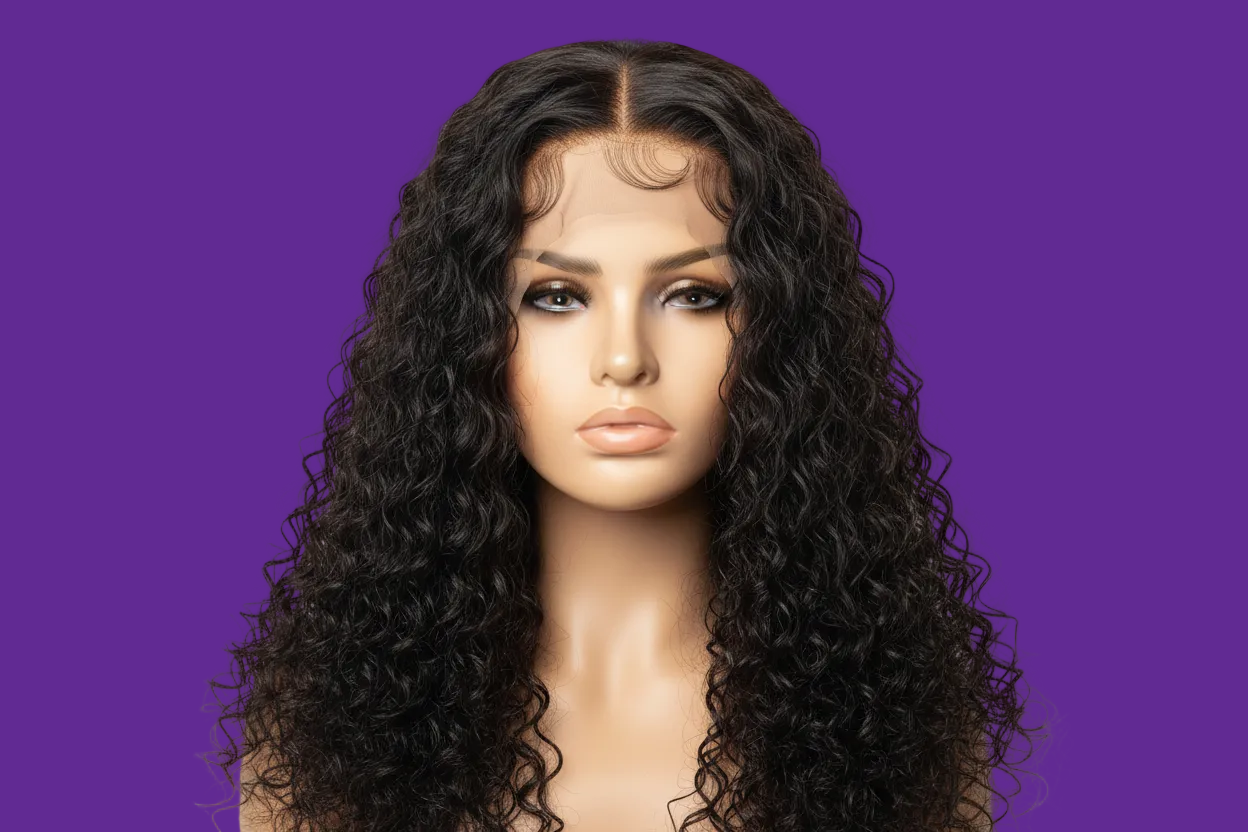 Jerry Curls, Pure Virgin Human Hair, 30" 13 x 6 Frontal Lace Wig