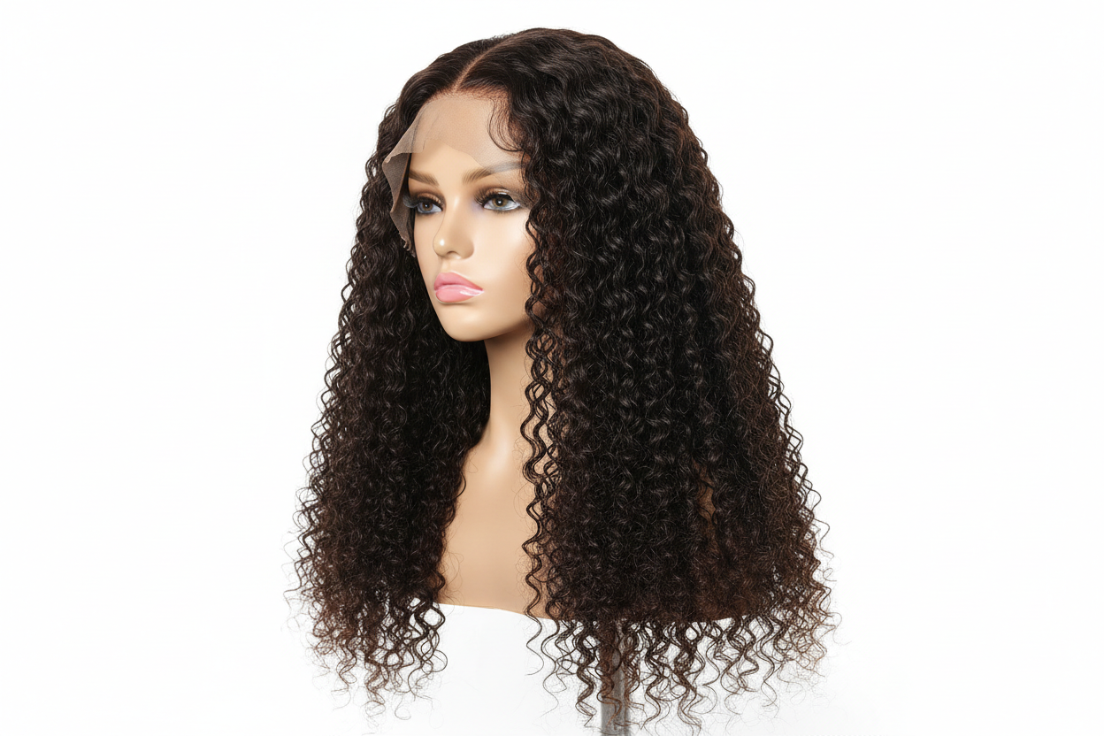 Jerry Curls, Pure Virgin Human Hair, 30" 13 x 6 Frontal Lace Wig