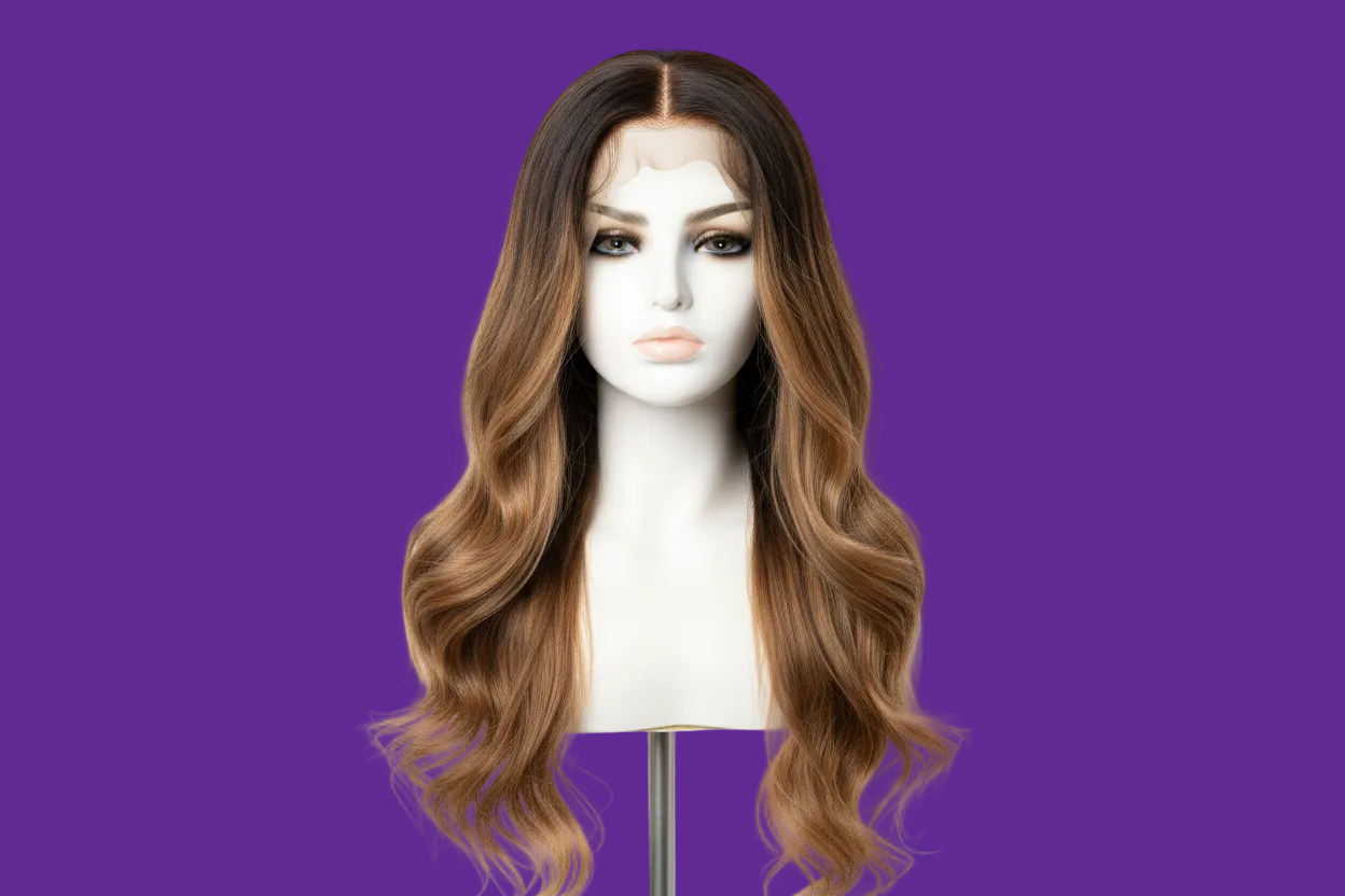 P4/27, Pure Virgin Human Hair, 30" 13 x 6 Frontal Lace Wig